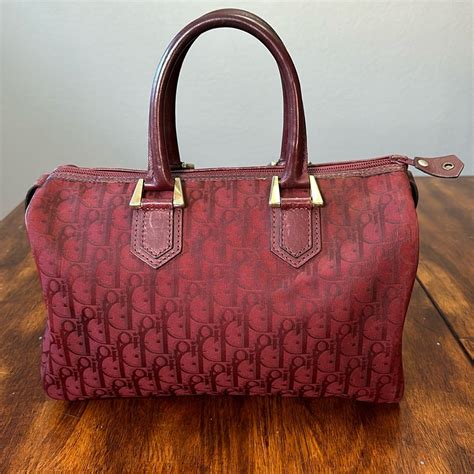 christina dior trotter bordeaux tote bag the real real